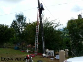 Construction de l'eco-vivarium: photovoltaque