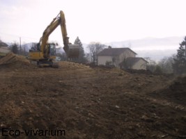 Construction de l'eco-vivarium: terrassement